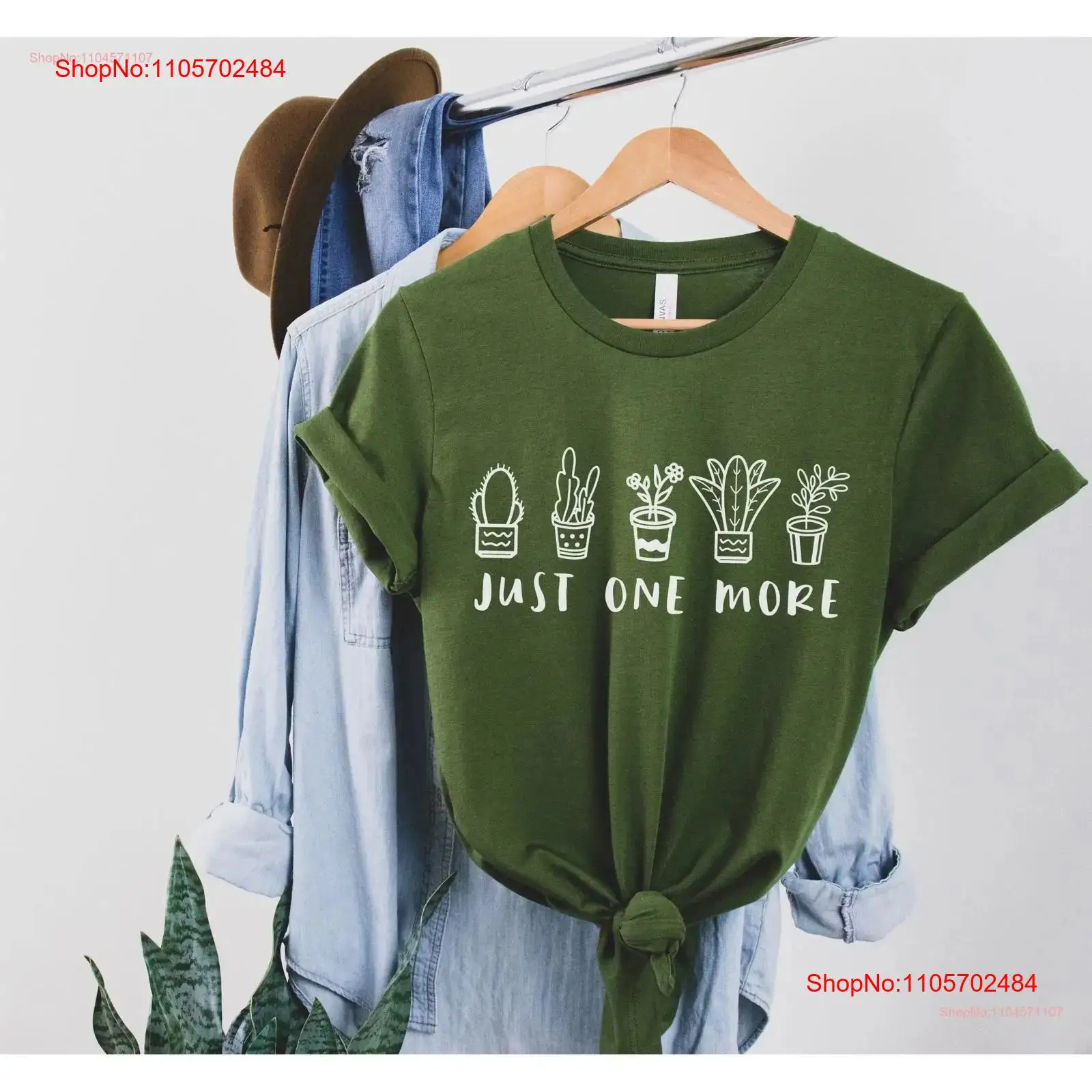 Plant Parenthood - Just One More PlanT T-shirt Grappige