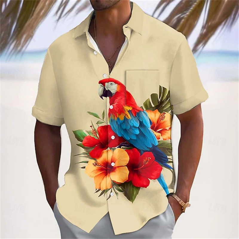 Plant Parenthood - Tropische Bloemen Papegaai 3d Print Shirt