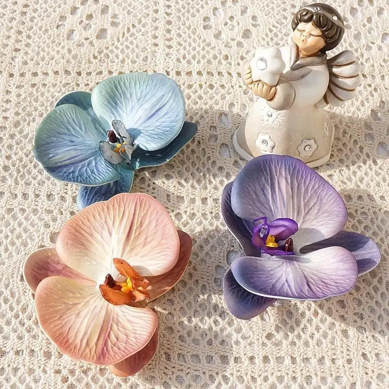 Orchid Phalaenopsis - 3D-geprinte vlinderorchidee hoofddeksel, kunstkatoen en siliconen